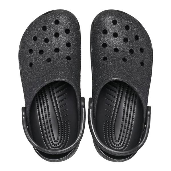 Crocs Classic Glitter Clog - Black Glitter